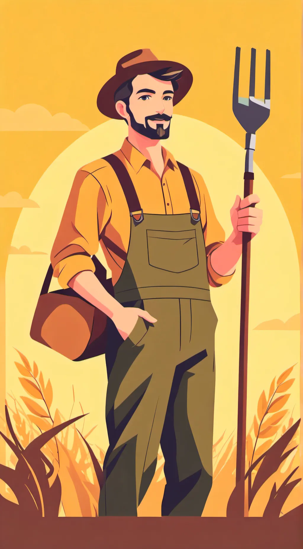 ai character: Farmer  background