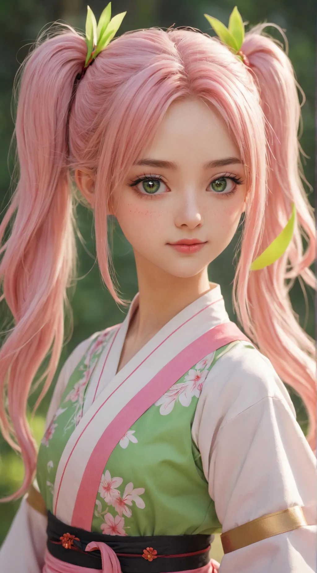 ai character: Mitsuri Kanroji background