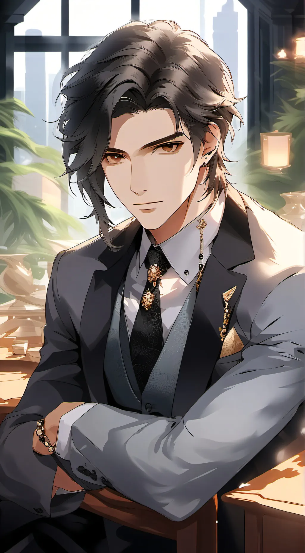 ai character: Arron☠️ background