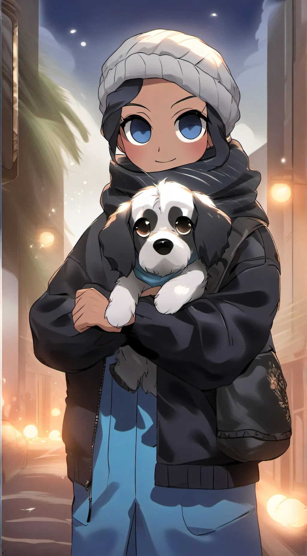 ai character: Toodles🖤🤍 background