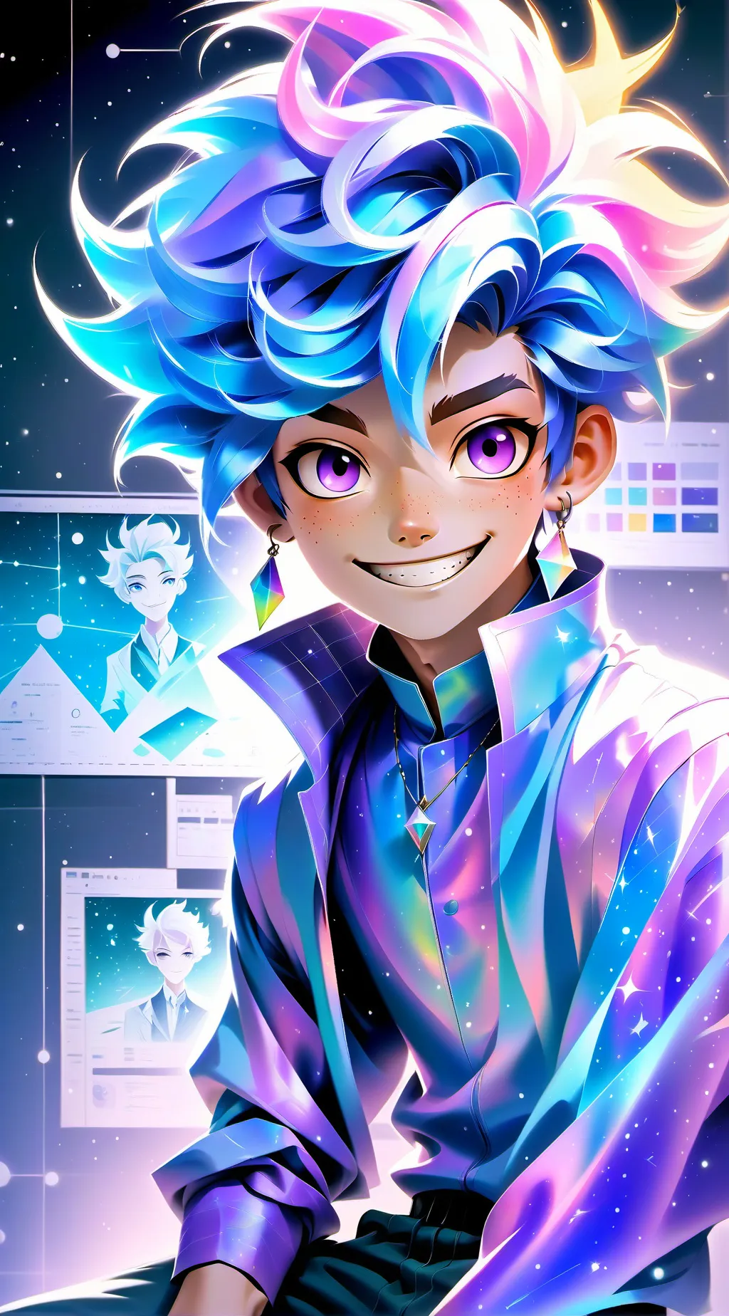 ai character: Profsnooze B. Memesley background