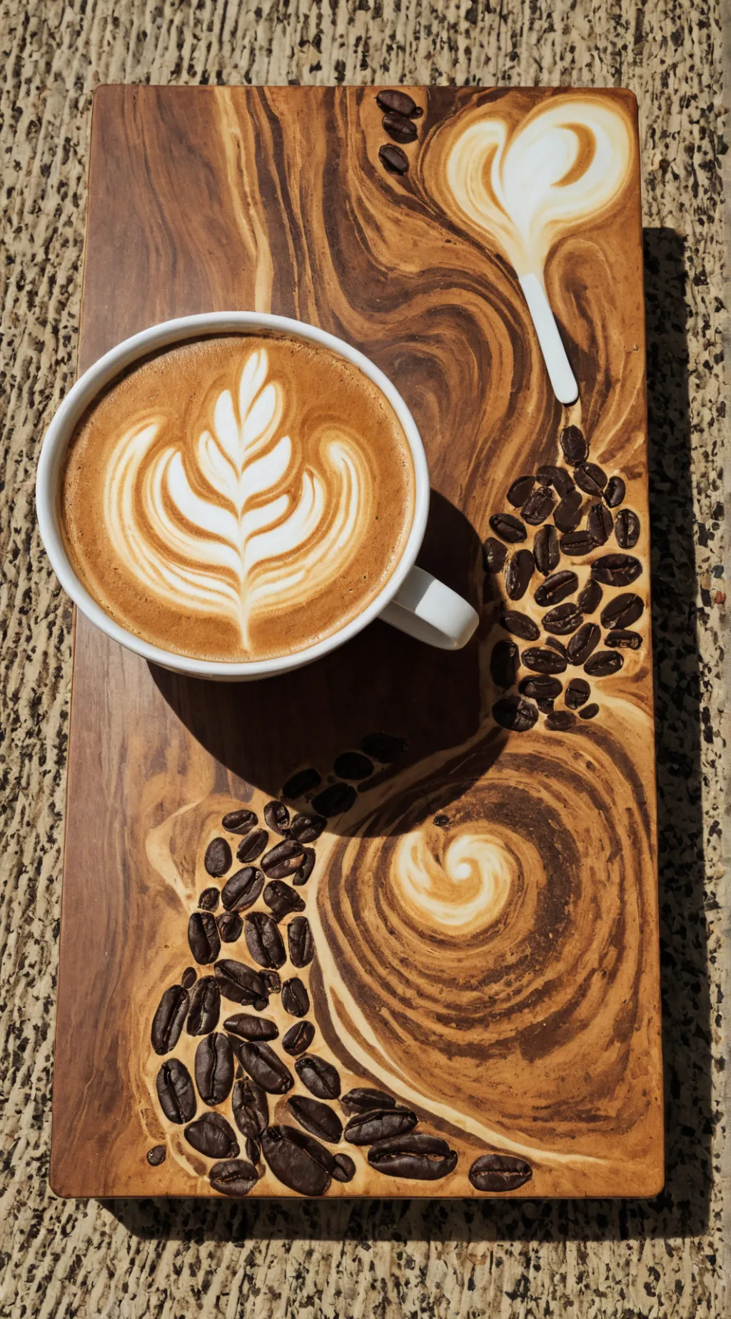 ai character: coffee shop background