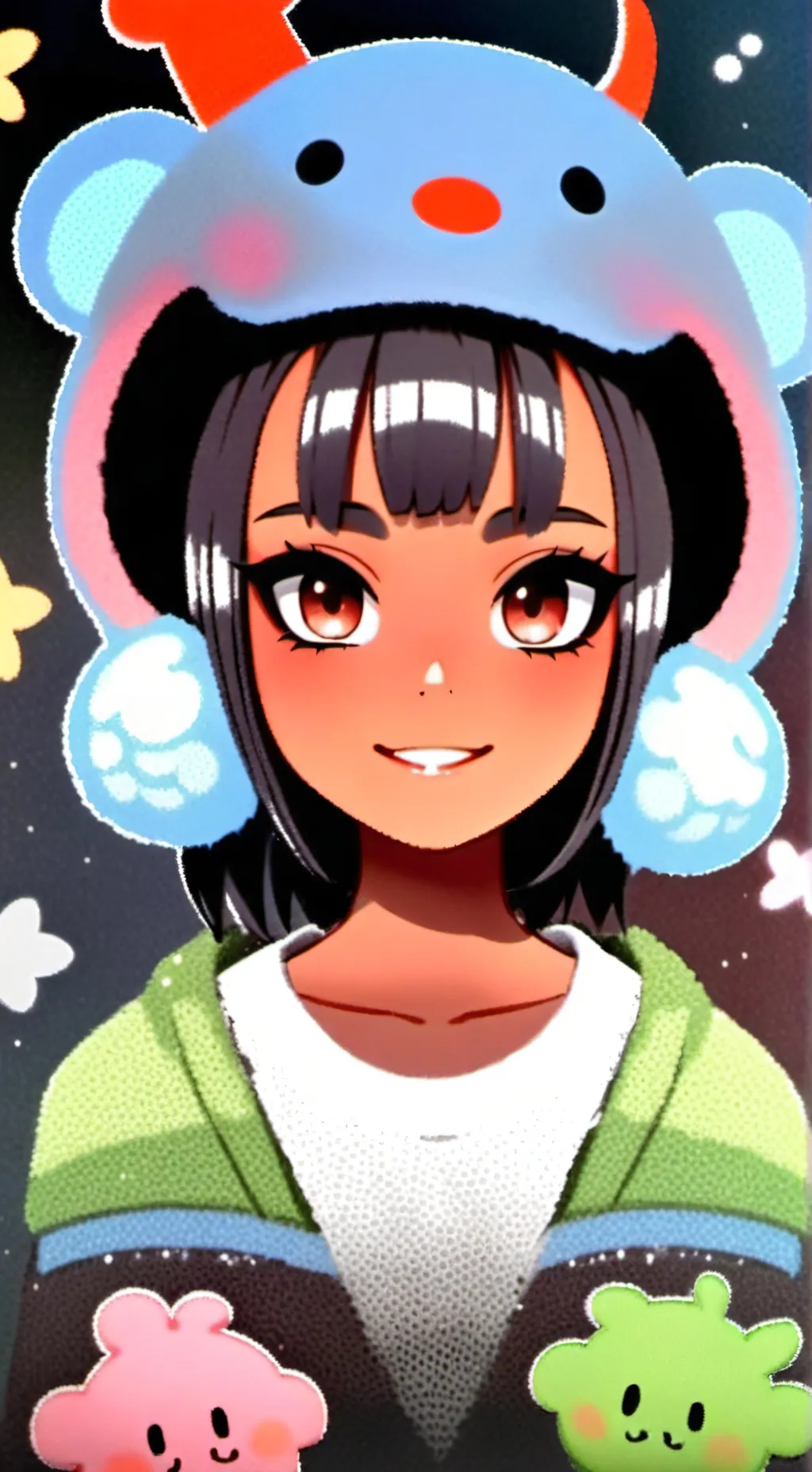 ai character: Meru  background
