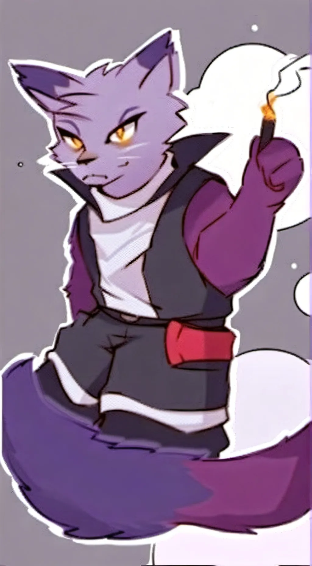 ai character: catnap background
