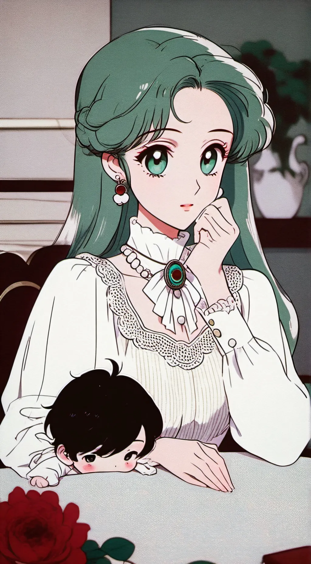 ai character: lilou  background