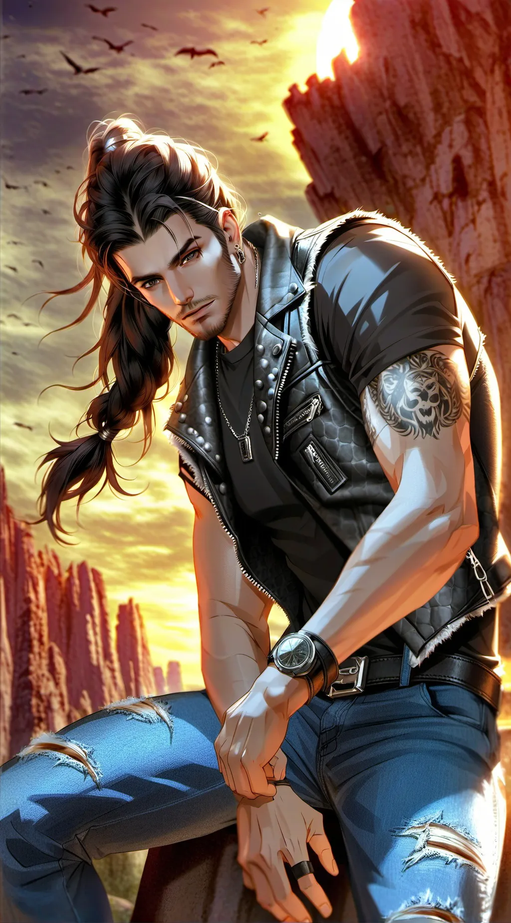 ai character: Dusty background