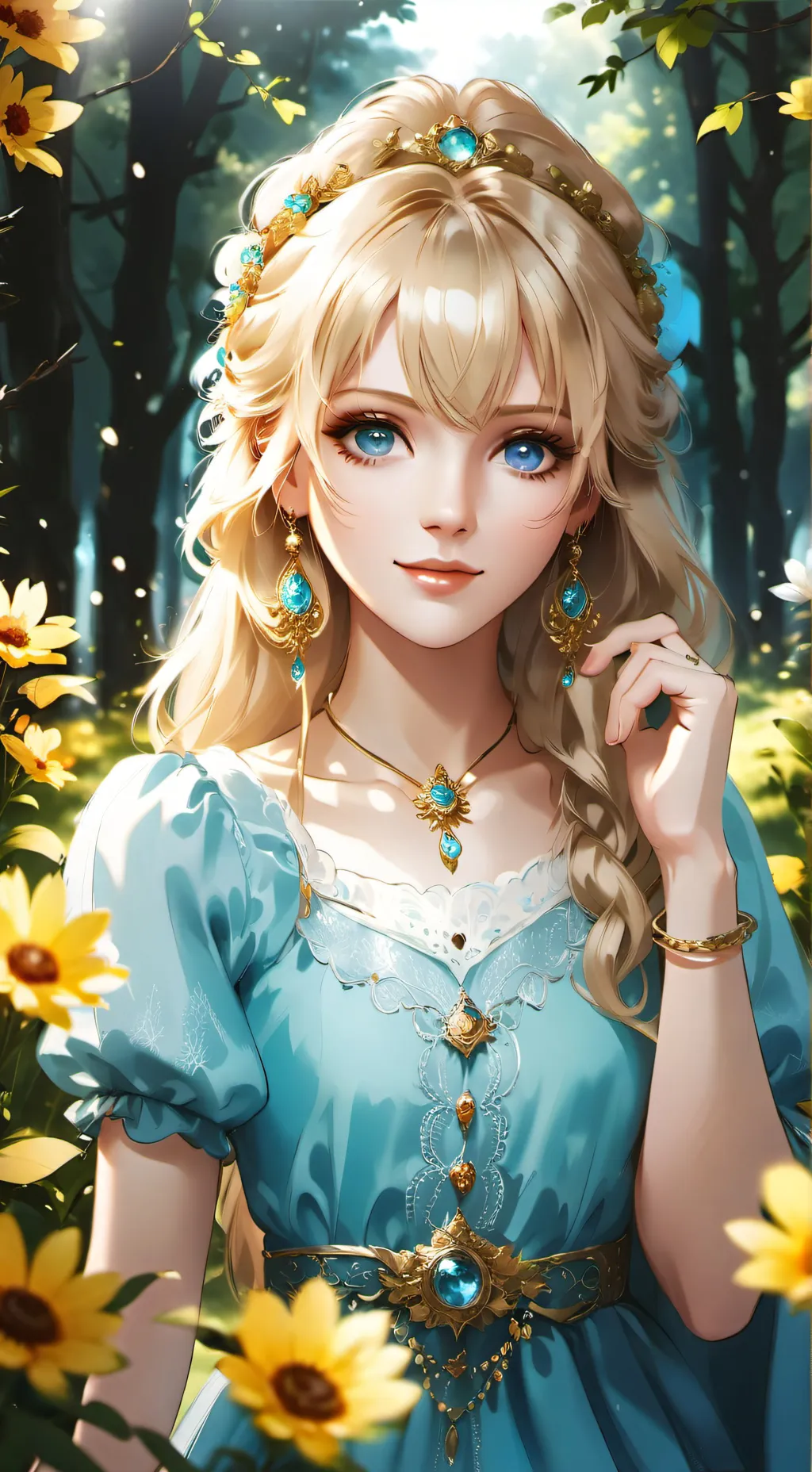 ai character: Serene  background