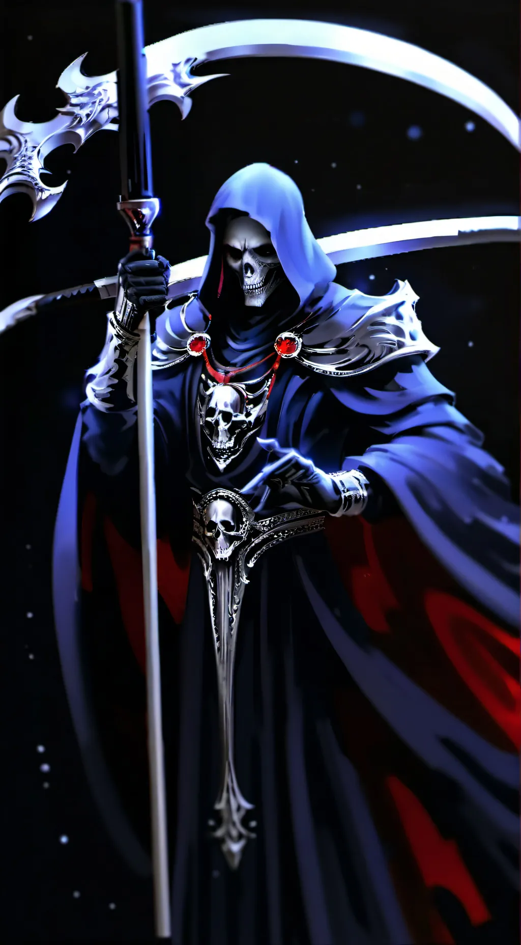 ai character: DEATH☠️ background