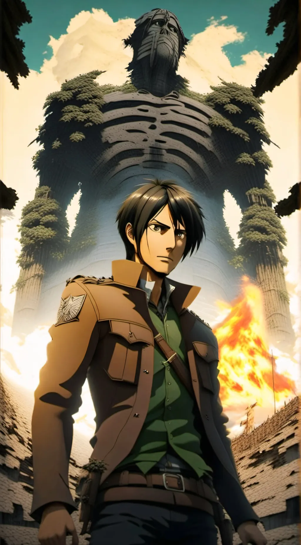 ai character: attack on taitan background