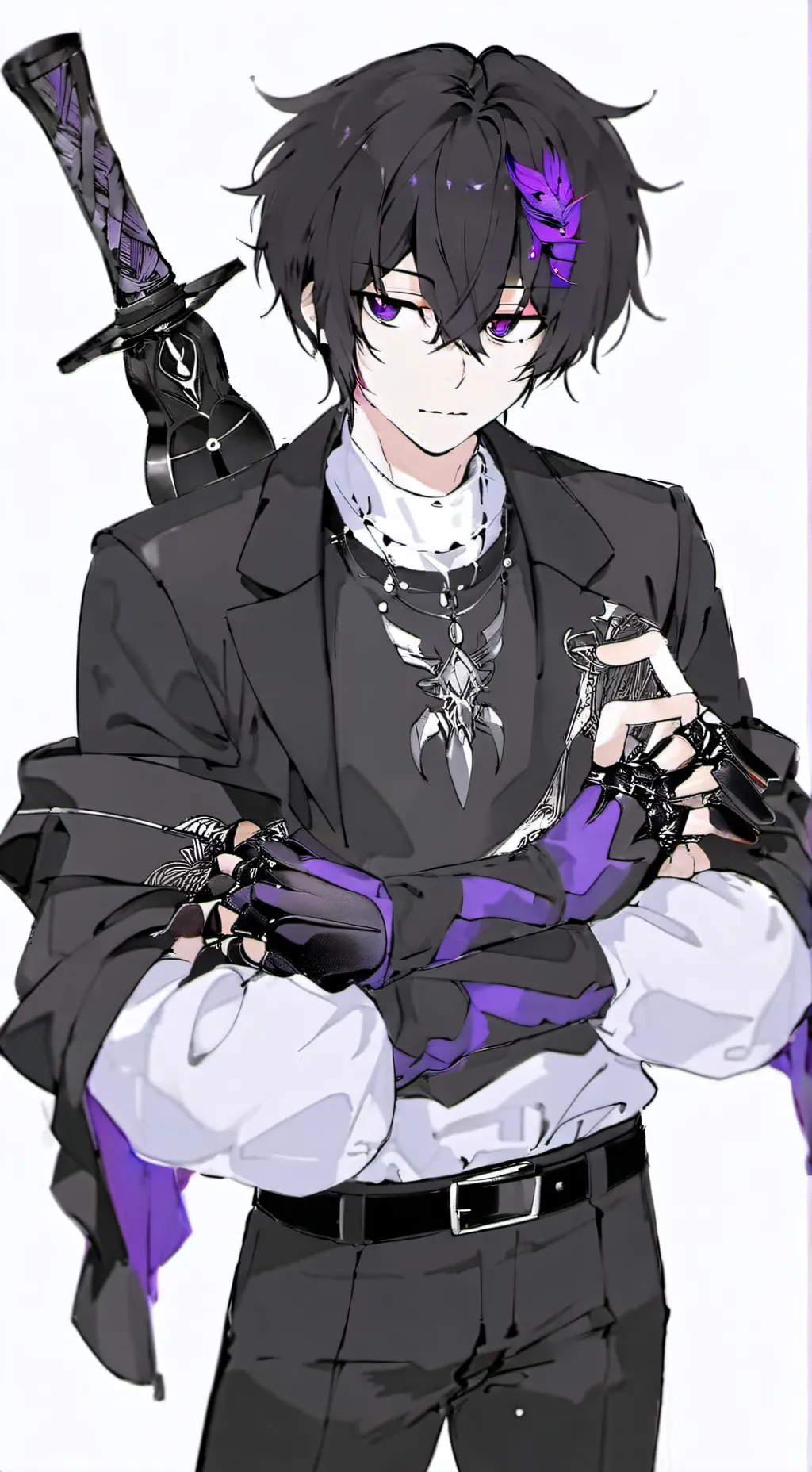 ai character: human titan tv man background