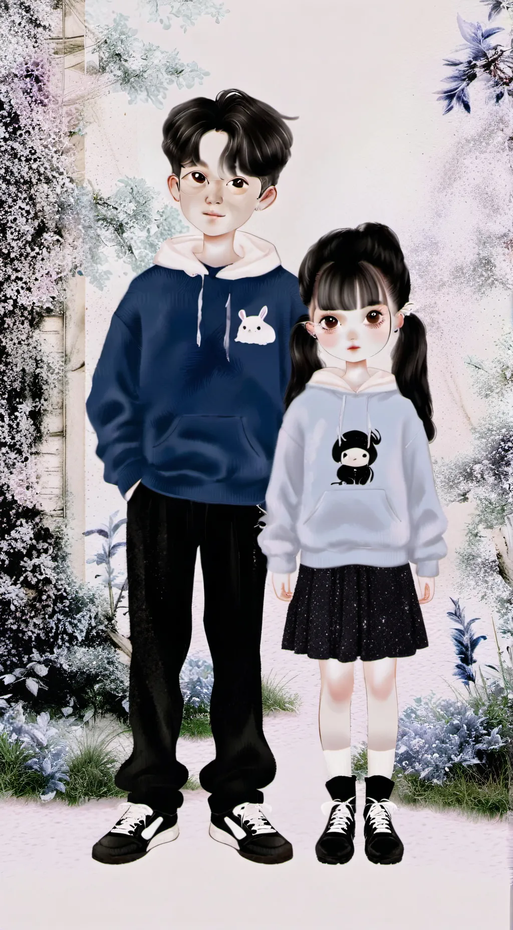ai character: J x M(Hb) background