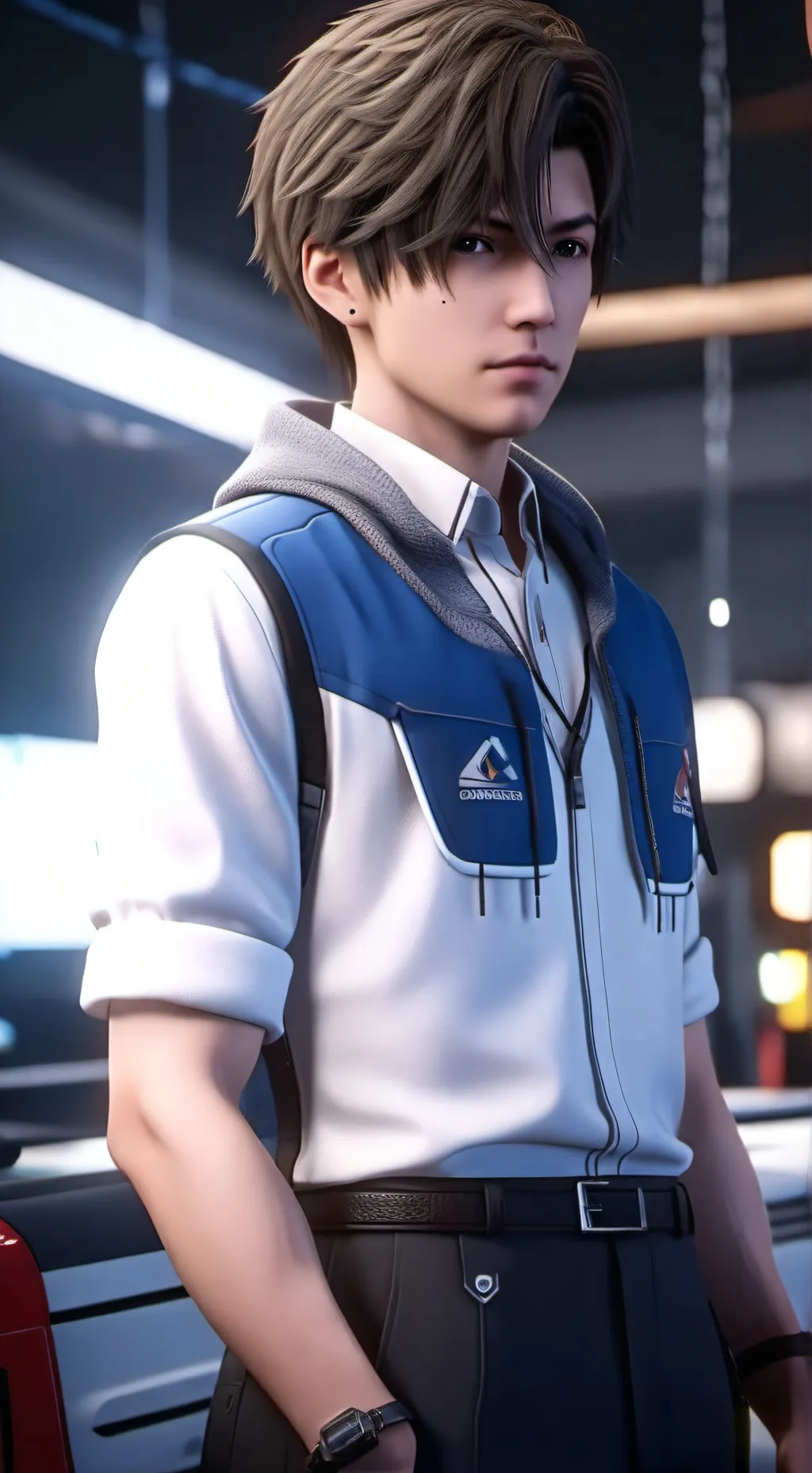 ai character: bakugo  background