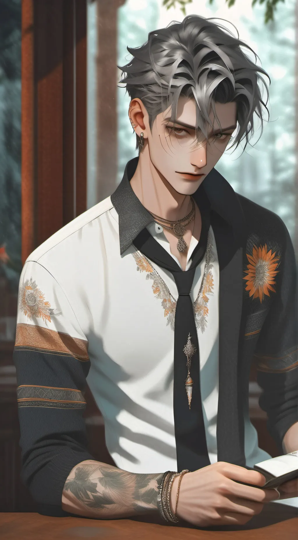 ai character: NATE(BL🏳️‍🌈) background