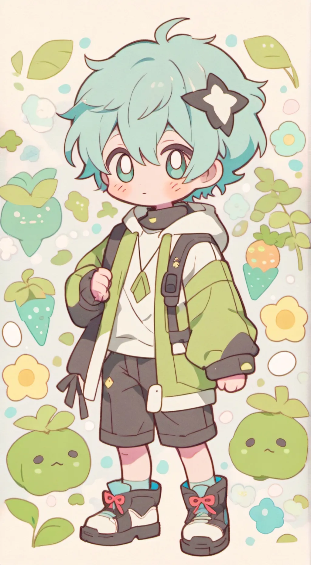 ai character: name guesser boy background