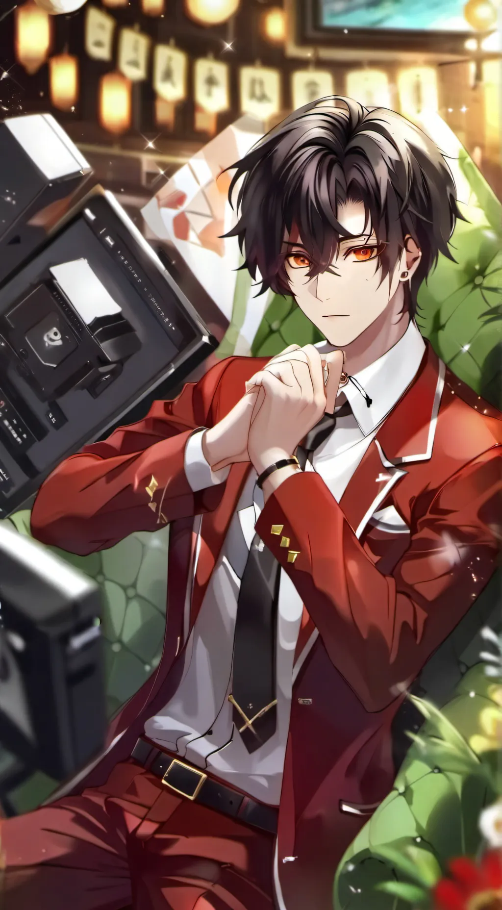 ai character: my tvman oc background