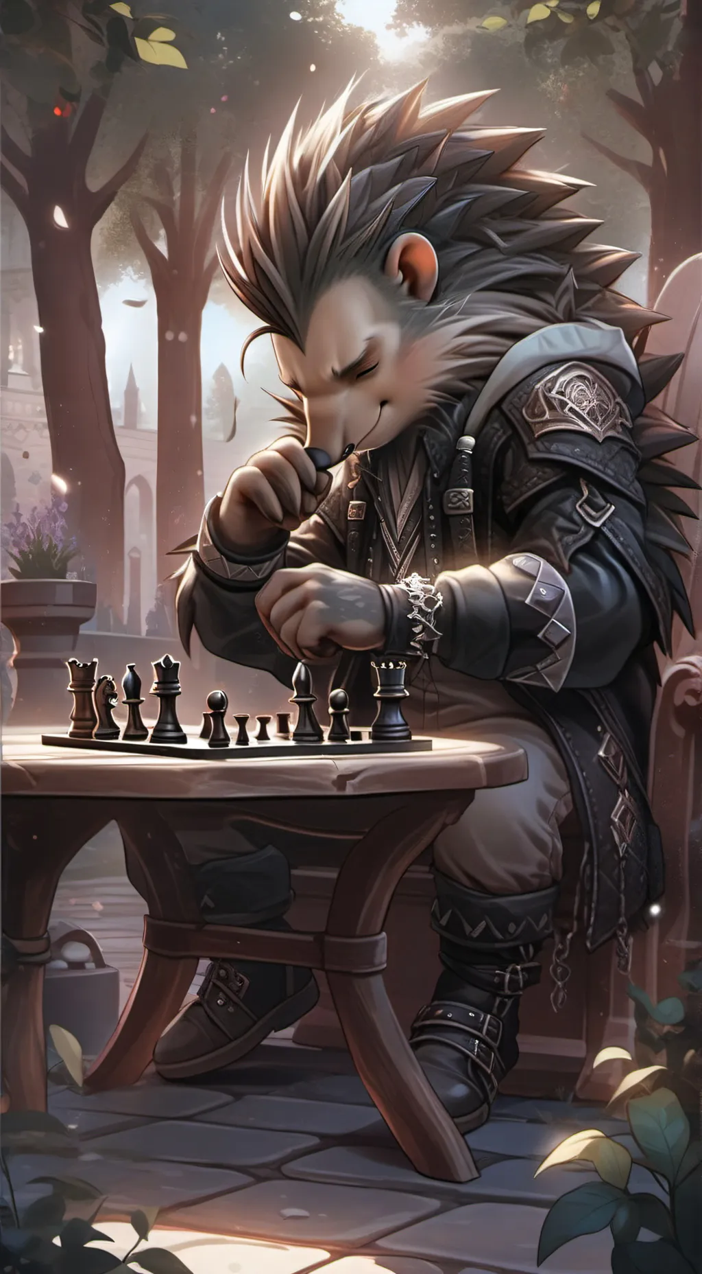 ai character: 🦔Rook Gambit🦔 background