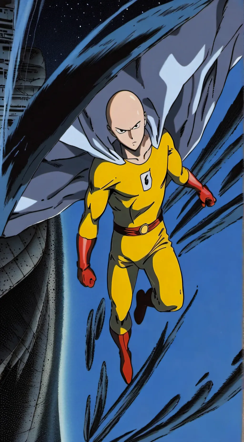 ai character: OPM one punch man background