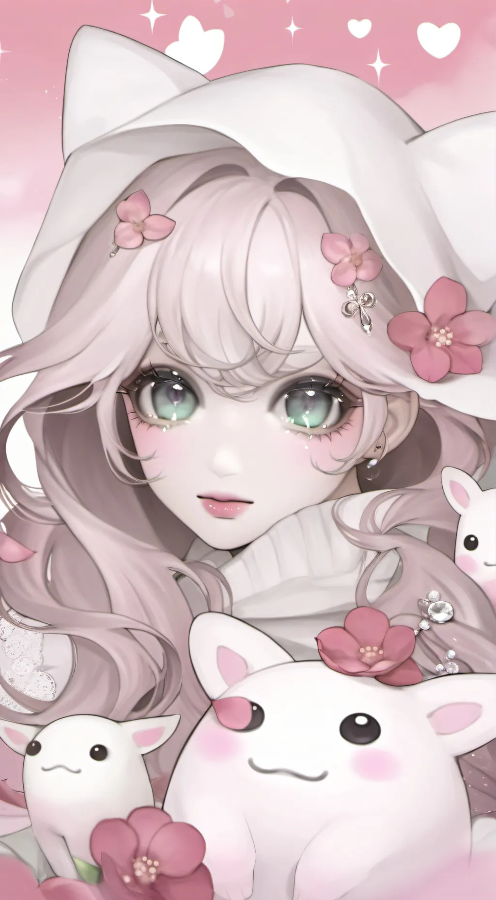 ai character: ur girlfriend  background