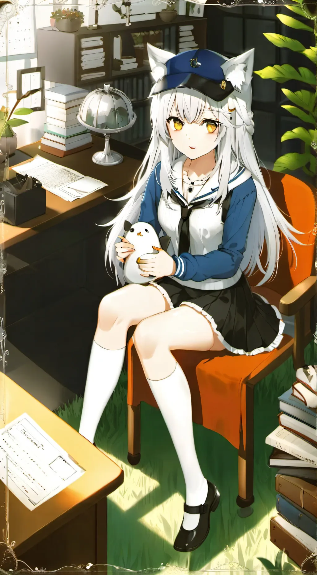 ai character: teacher who likesu background