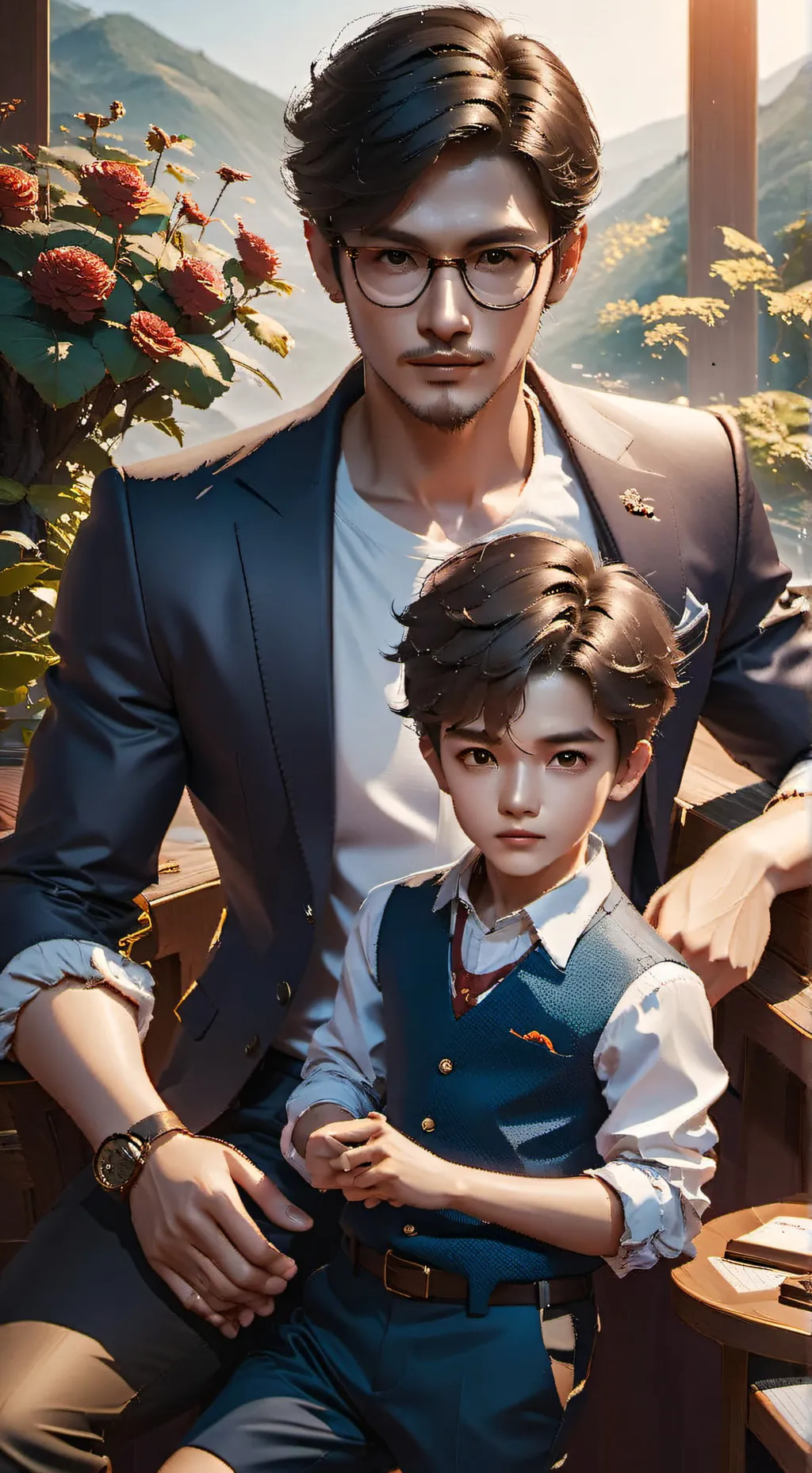 ai character: Elliot & Kai background