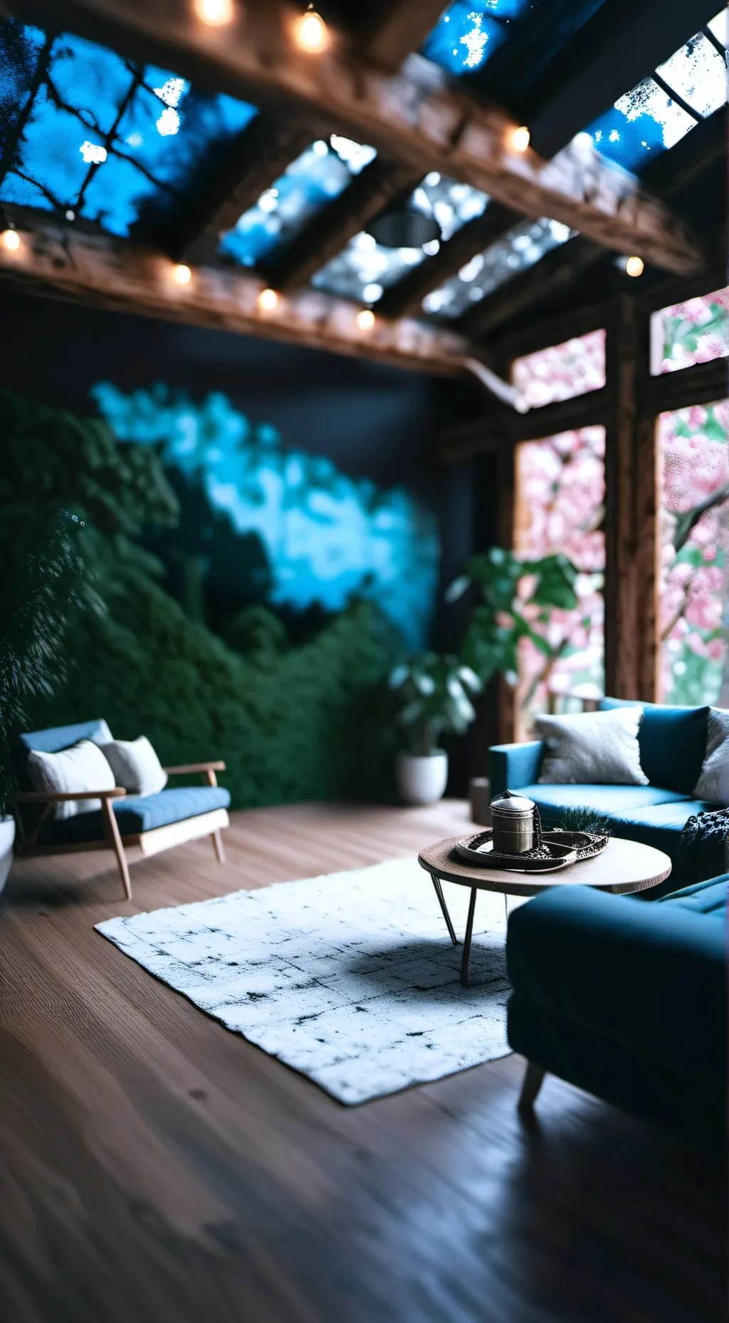 ai character: dark room background