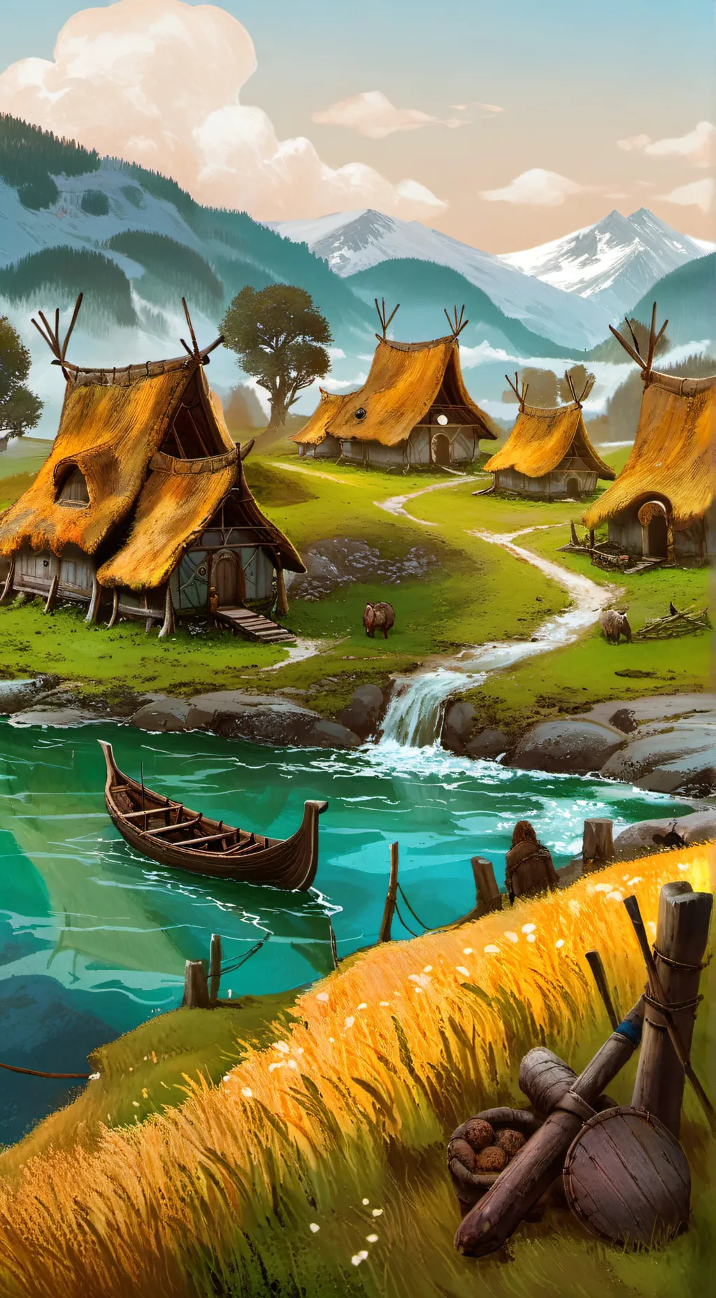 ai character: Vikings  background