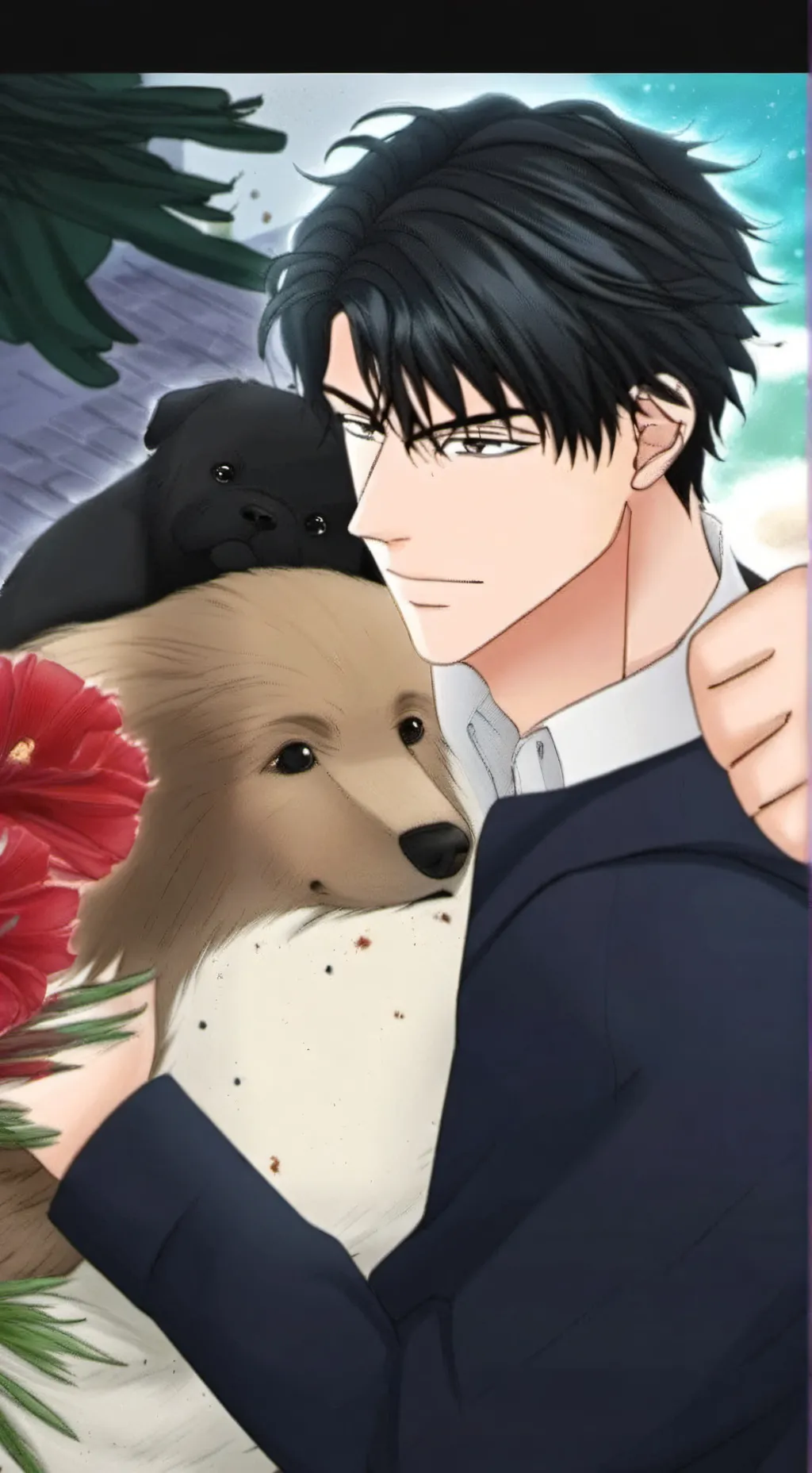 ai character: el es tu hermanast background