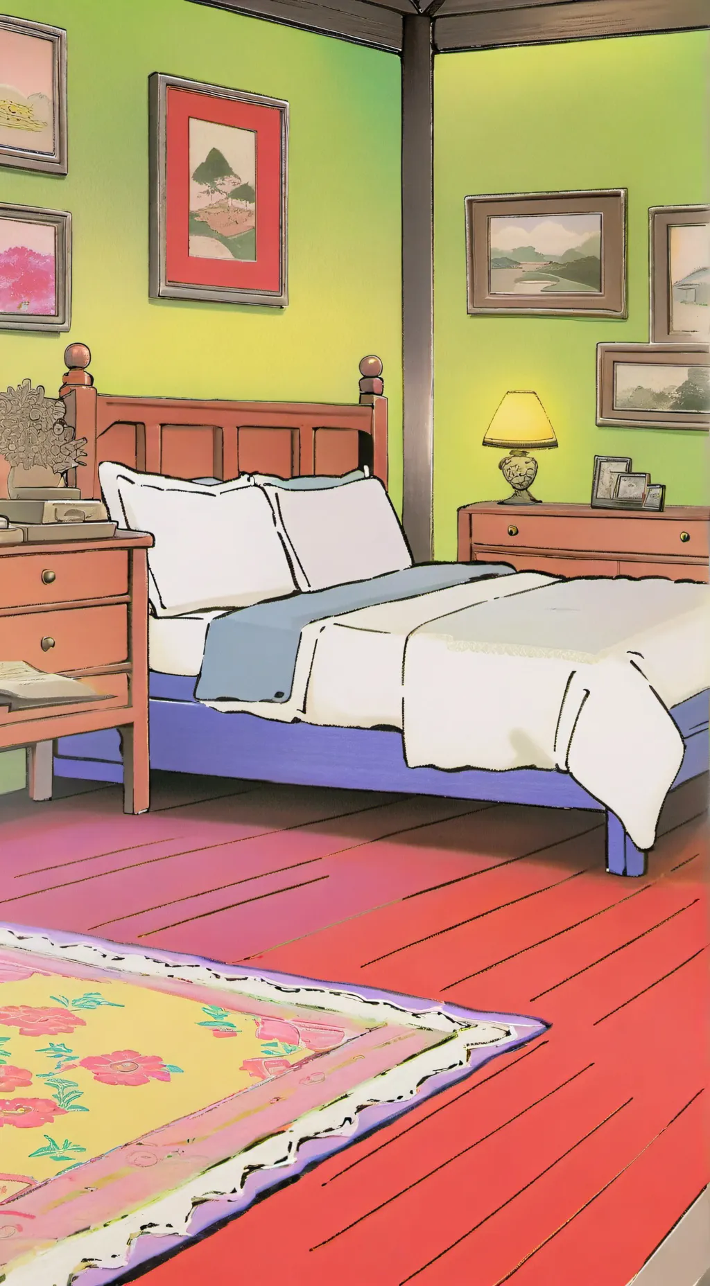ai character: SQ SLEEPOVER(og) background