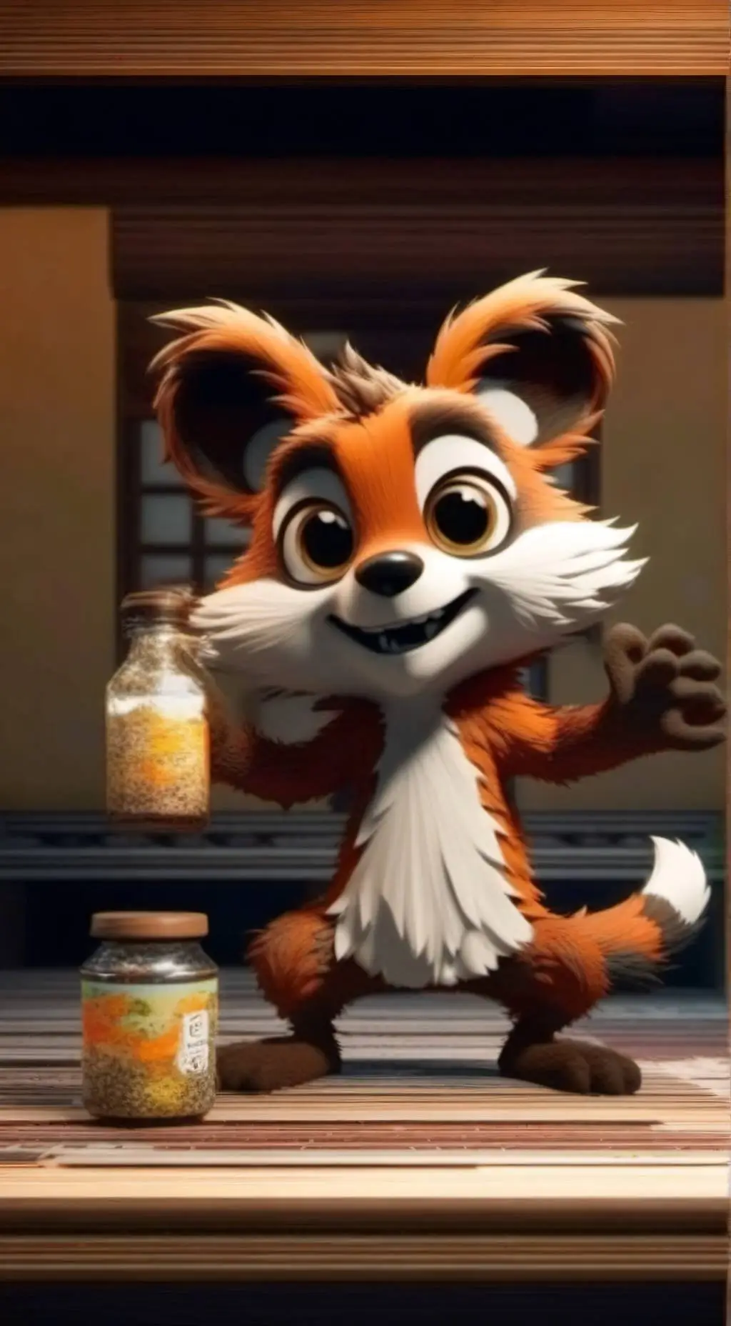 ai character: Brownie the Poopy background