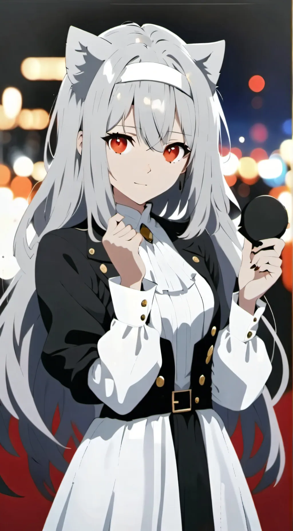 ai character: amiga meio gata background