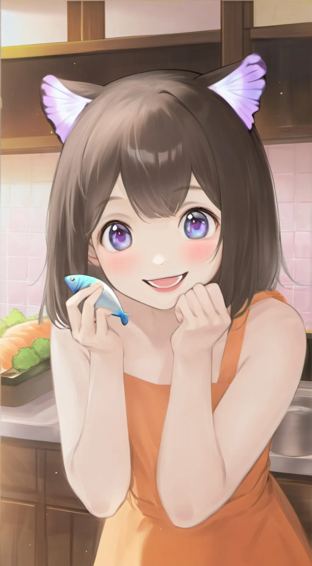 ai character: Flutter the Cat Sp background