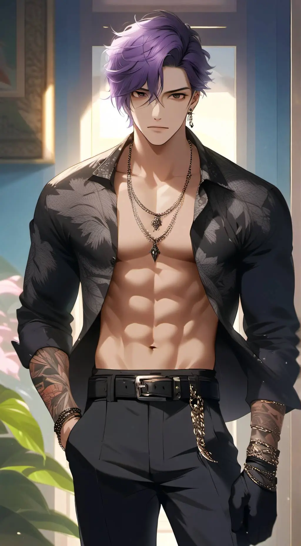 ai character: Zack morose  background