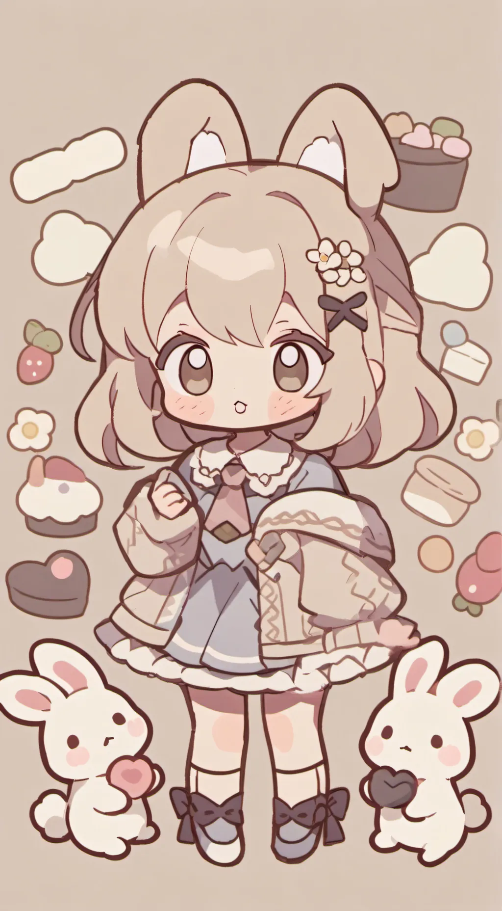 ai character: bunny🐇(bella🐇) background