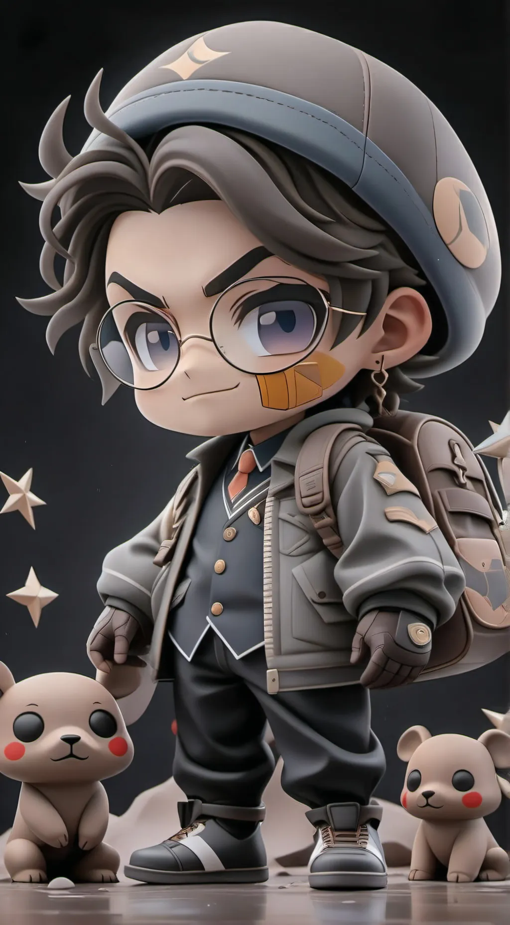 ai character: Frank y Paulo  background