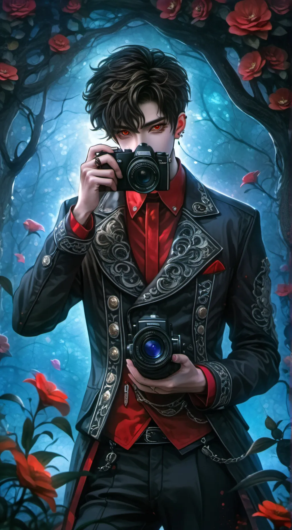 ai character: my cameraman oc background