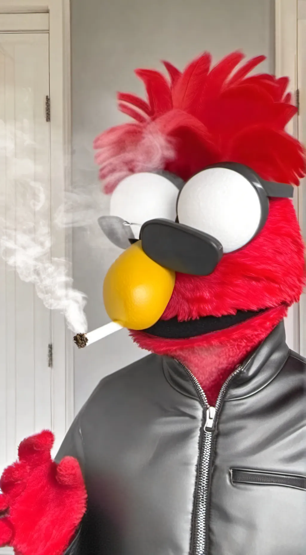 ai character: Elmo background