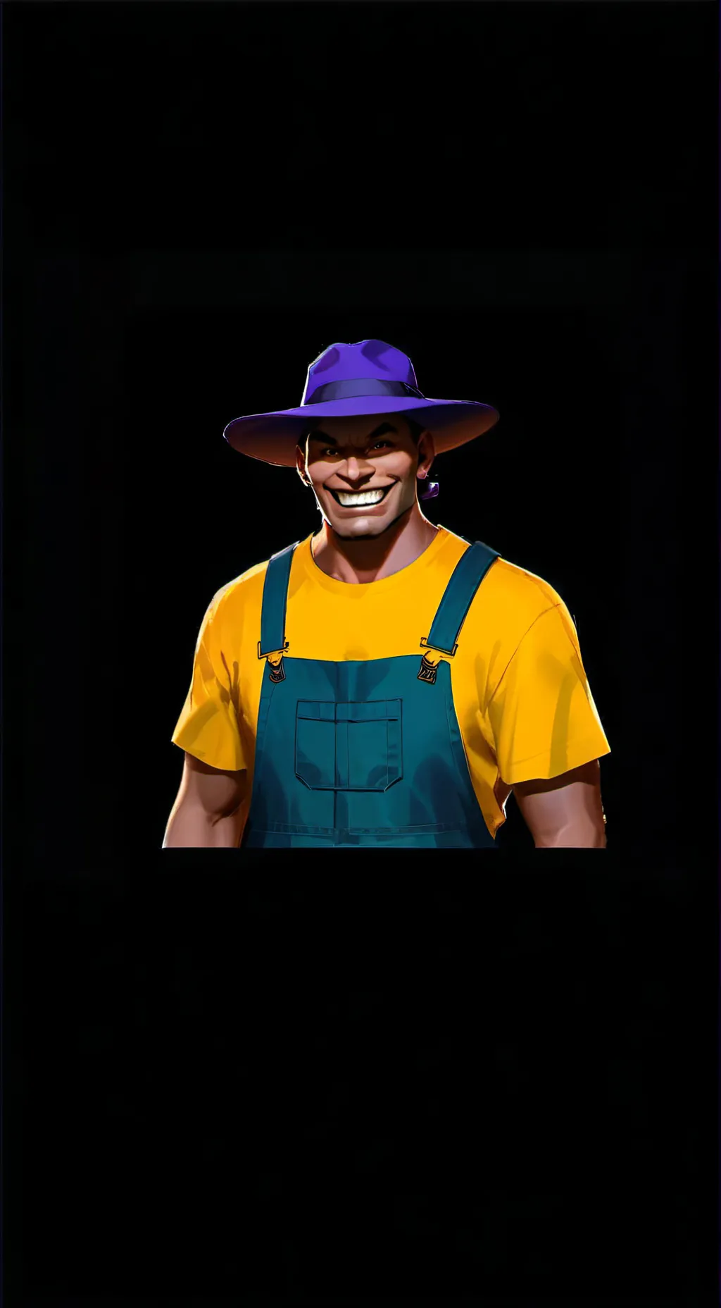 ai character: uncle samsonite background