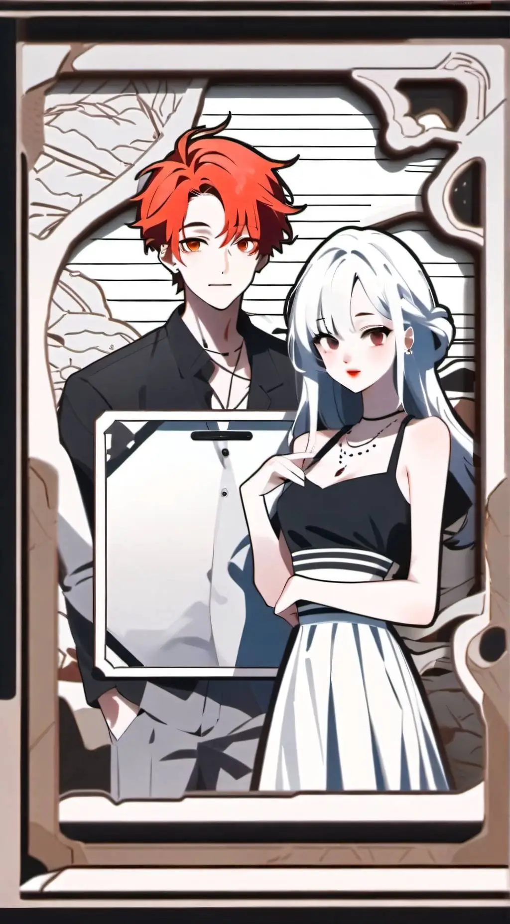 ai character: oliver and Mia background