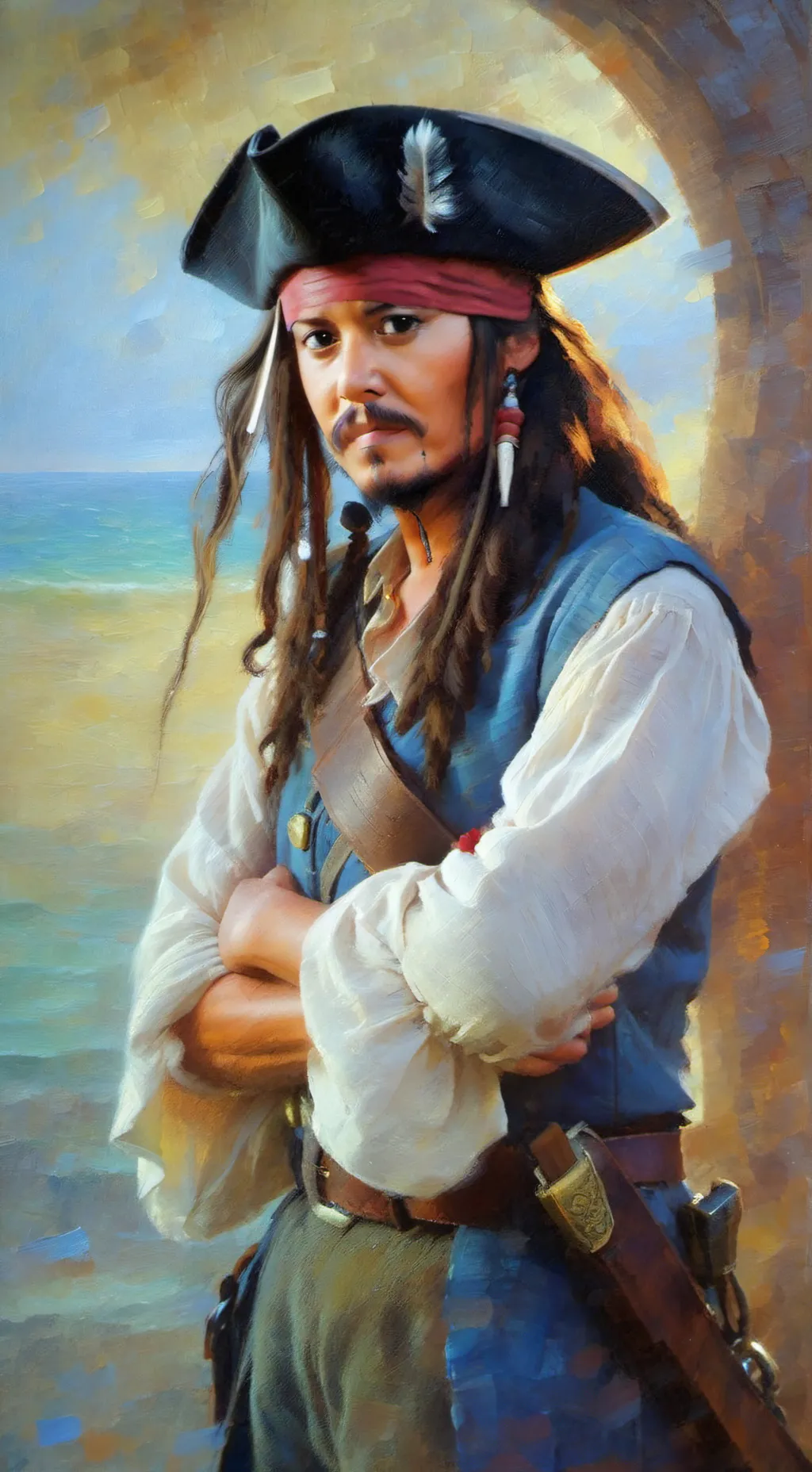 ai character: 🧭Jack Sparrow 🧭 background