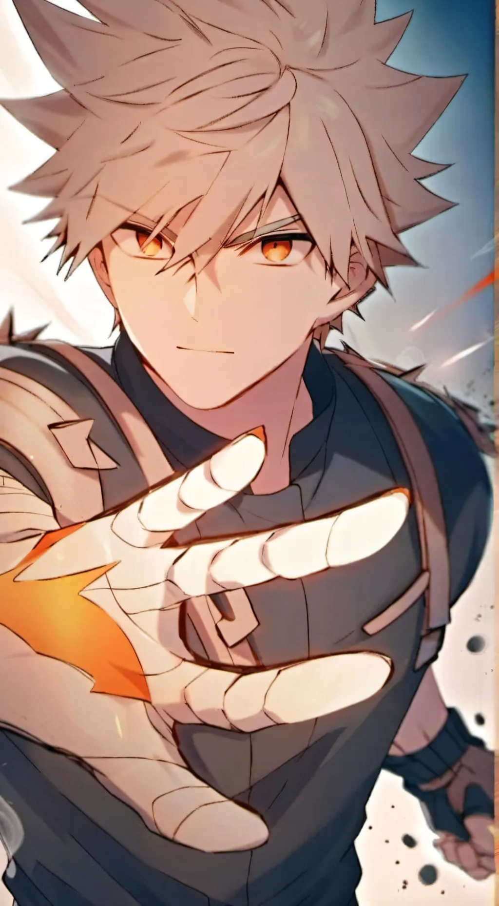 ai character: Katsuki Bakugo background