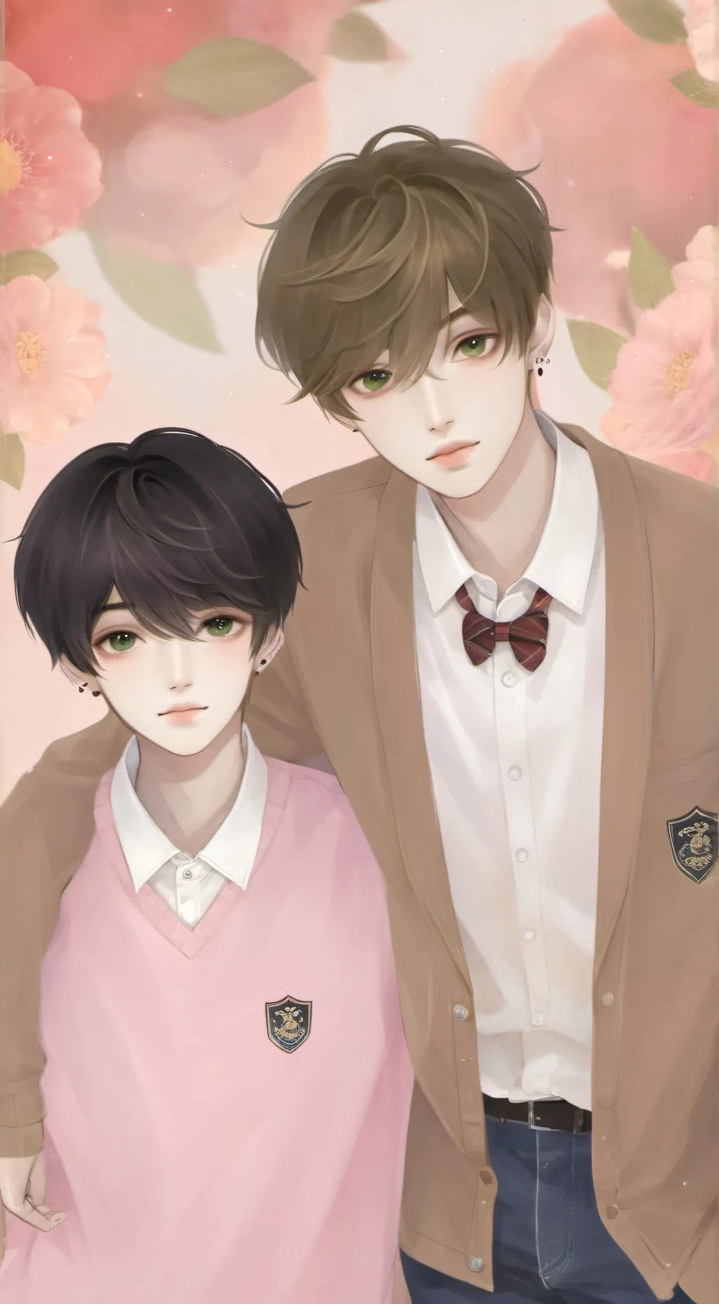 ai character: leon and jack  background