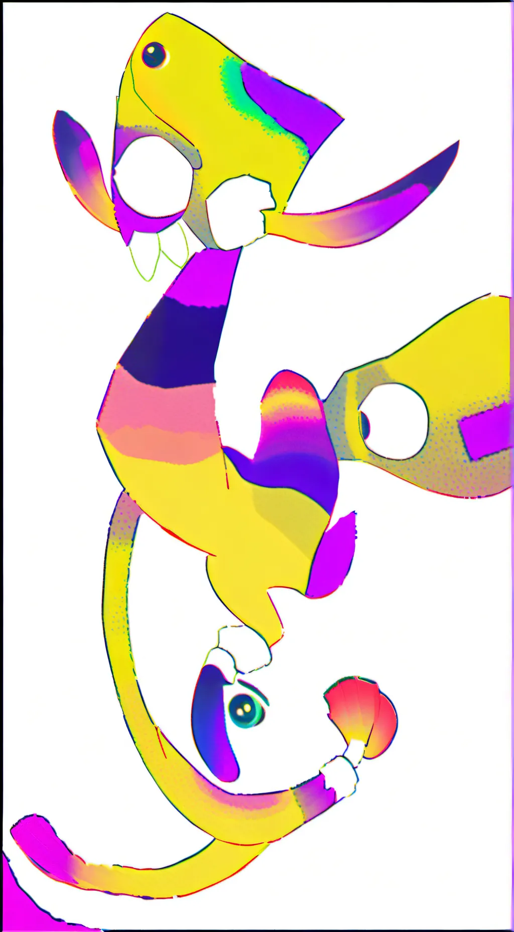 ai character: dw happy virus background