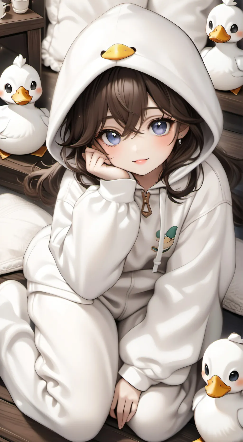 ai character: Radioapple background