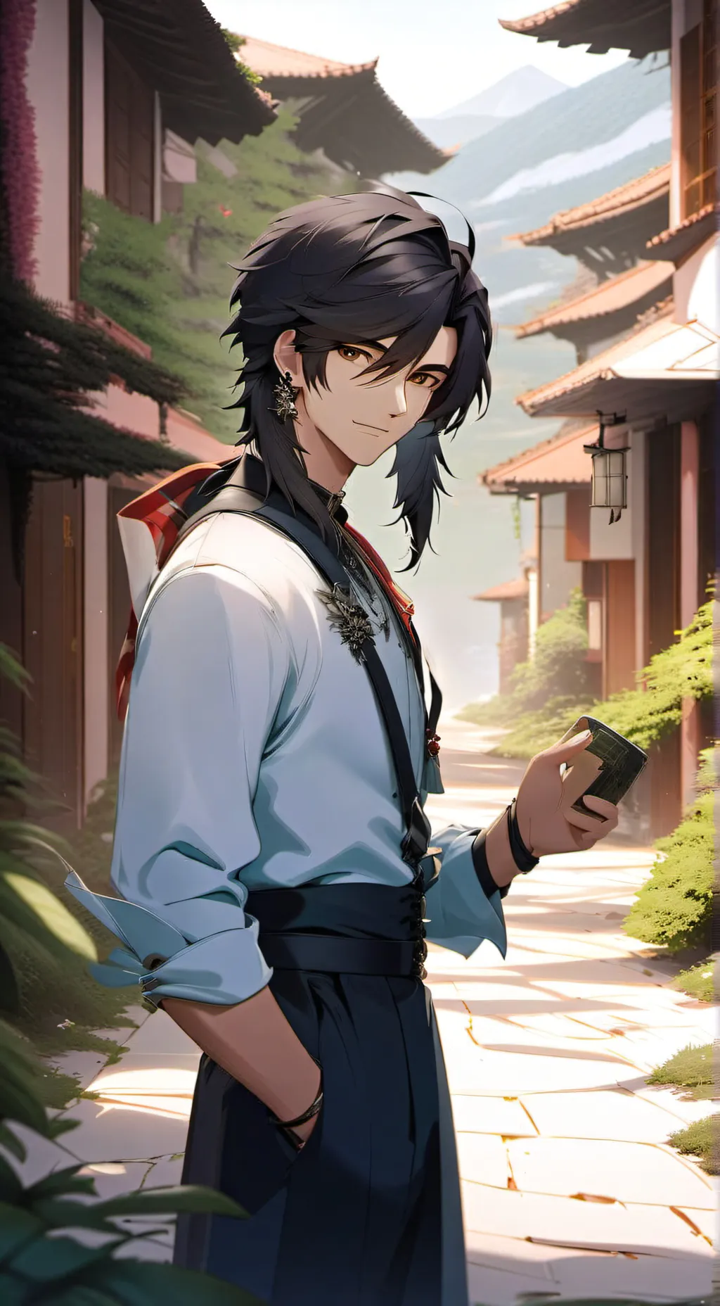 ai character: estas en kny background