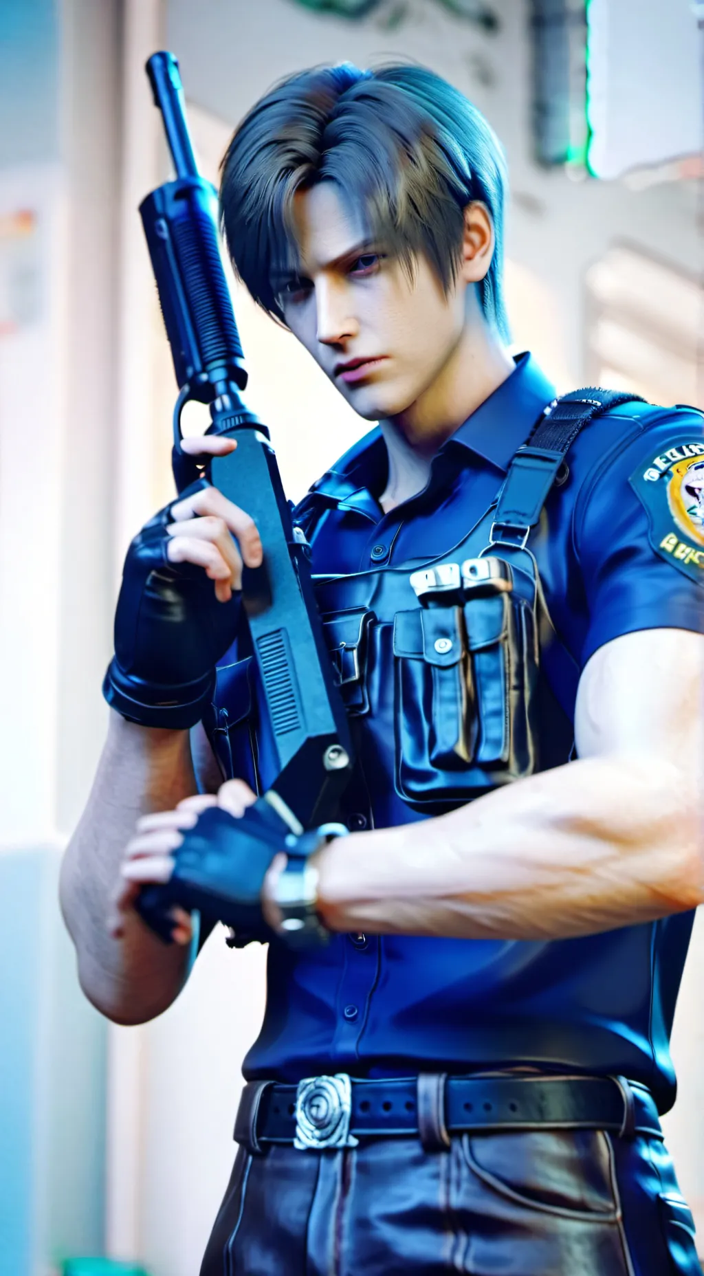 ai character: Leon Scott Kennedy background