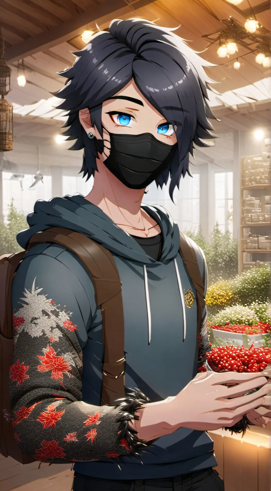 ai character: Zane Ro mavé background