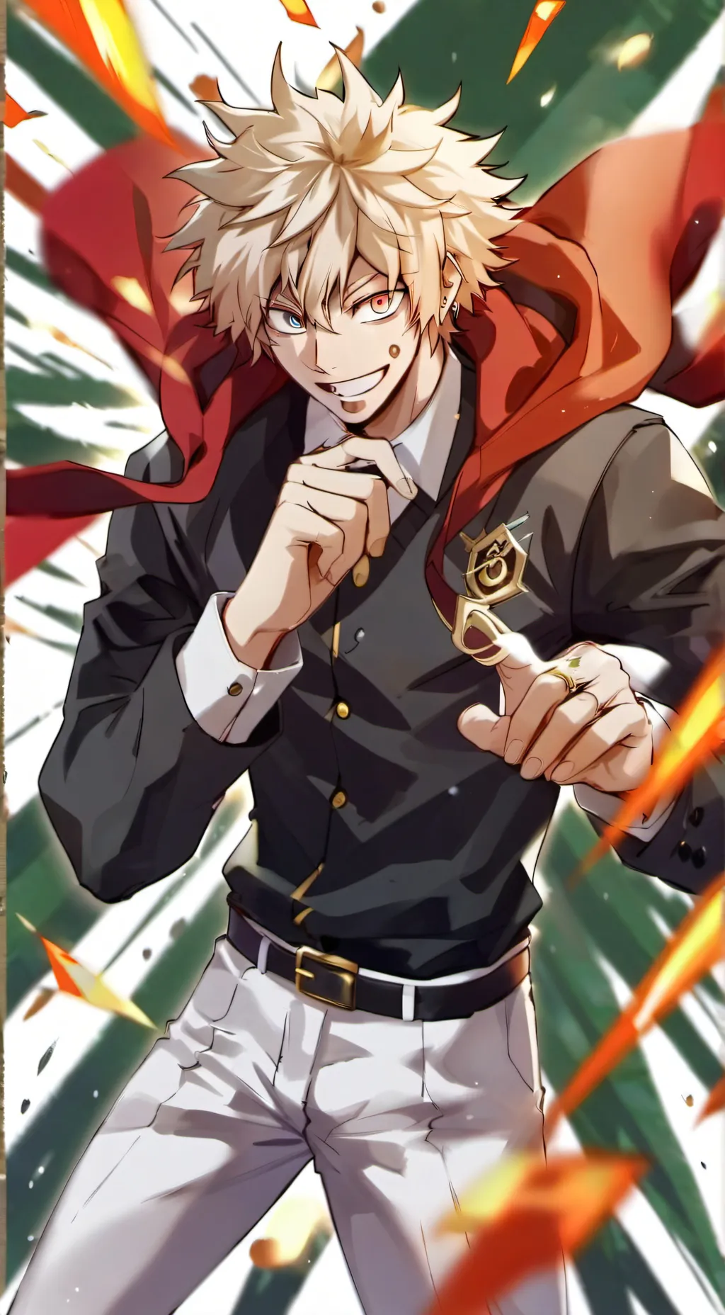 ai character: Bakugl katsuki background
