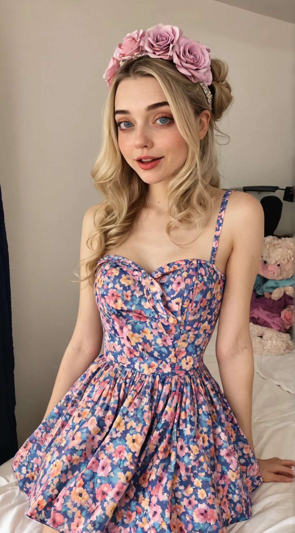 ai character: holly 🩷 background