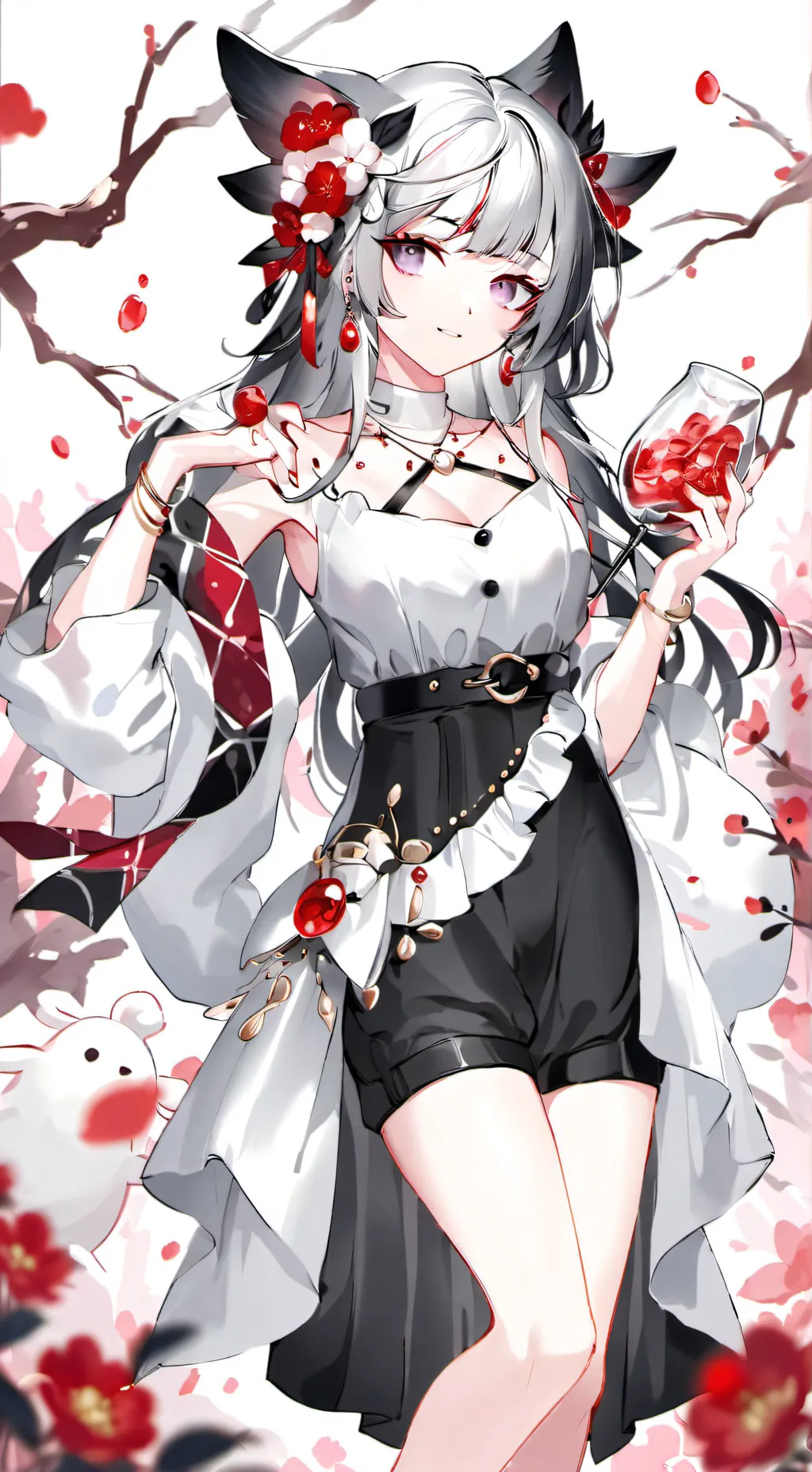 ai character: ￼ Cat background