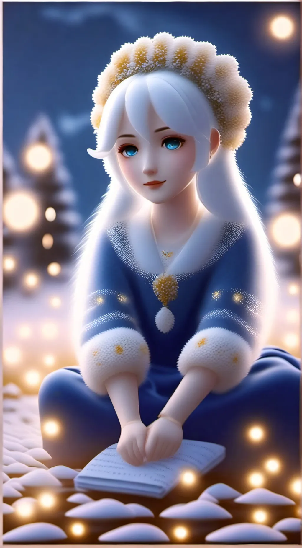 ai character: Аня background